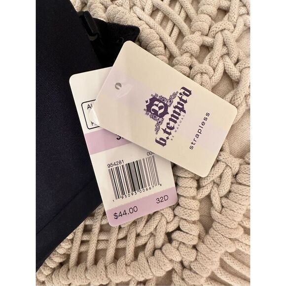 B Tempted Black Convertible Wire Free Strapless Bra Size 32D - Picture 2 of 4